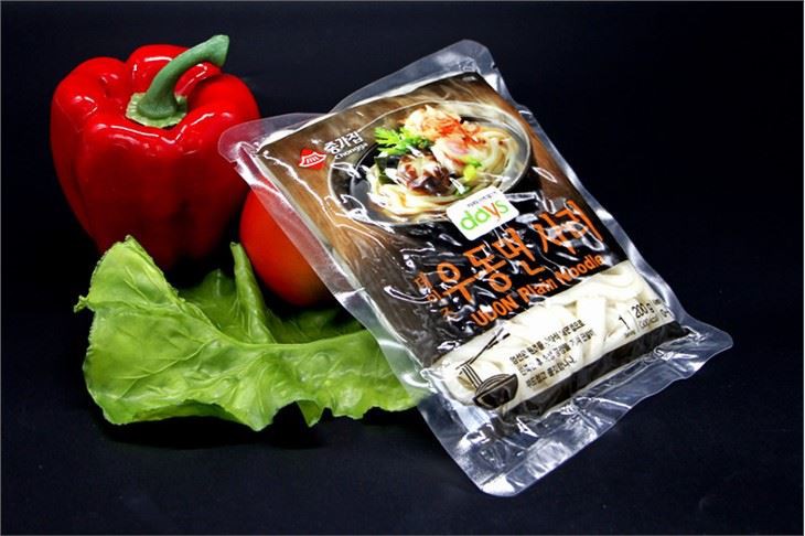 Printed Nylon PE Plastic Vacuum Chamber Pouch For Noodles Packaging