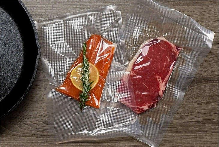 Food Grade 3 Sides Sealed Embossed Vacuum Bags